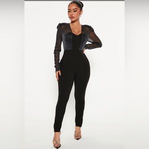 Fashion Nova glitter and glam women’s jumpsuit size small